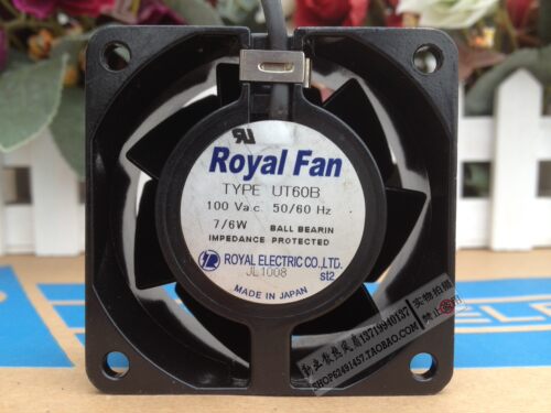 ROYAL FAN TYPE UT60B 6038 6CM 100V 7W 金属耐高温风扇