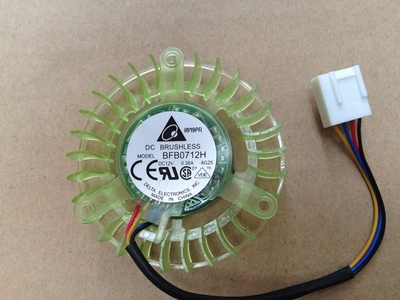 全新 台达DELTA BFB0712H-8G25 DC12V 0.36A 显卡风扇 适合改装