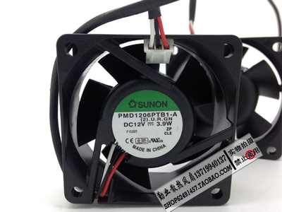 原装正品 建准SUONO 6025 6CM双滚珠风扇 12V 3.9W PMD1206PTB1-A