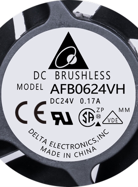 AFB0624VH 原装台达 6025 24V 0.17A 6厘米 变频器 轴流散热风扇