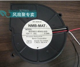 NMB 8CM/厘米 涡轮鼓风机 BG0801-B045-00S 12V 0.34A