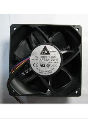 DELTA台达 12038 12V 0.9A滚珠风扇 AFB1212VHE 4线PWM风扇