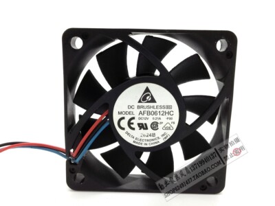 台达DELTA 6015 6CM CPU风扇 12V 0.21A AFB0612HC-FOO 测速