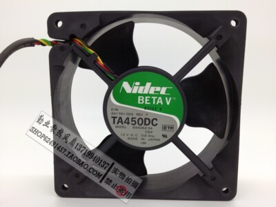 日本NIDEC B34262-34 12cm机箱风扇 12038 12V 0.8A 双滚珠