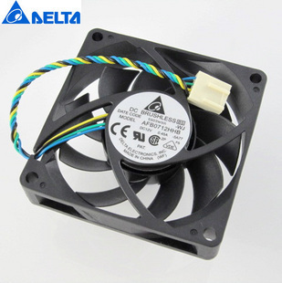 台达AFB0712HHB 7015 7CM 4针PWM滚珠温控风扇 AMD代替 CPU散热器