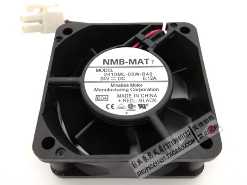 NMB 2410ML-05W-B40 6025 24V 0.12A 两线 变频器散热风扇