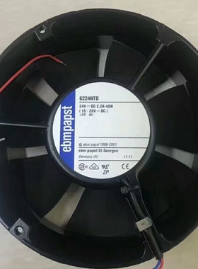 德国papst 6224NTD 17251 17CM/厘米 24V2.0A 大风量全金属风扇