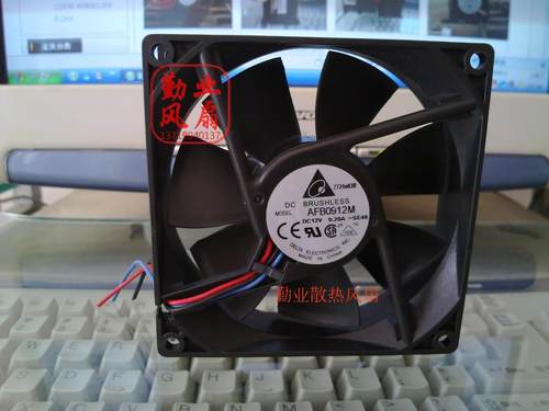 台达 AFB0912M 12V 0.20A 9CM厘米 9025 3线静音机箱电源散热风扇