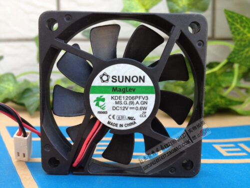 建准SUNON KDE1206PFV3 6010 12V 0.6W 6CM超薄静音风扇 CPU风扇
