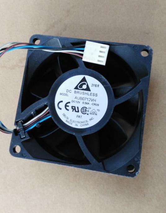 原装台达 AUB0712VH 12V 0.56A 7CM 7025 4线 PWM温控散热风扇