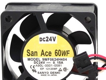 三洋SANYO风扇 A90L-0001-0581 9WF0624H404 24V 0.15A 6025 风扇