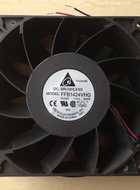 台达DELTA FFB1424VHG 14050 14CM 24V 1.37A 三线大风变频器风扇
