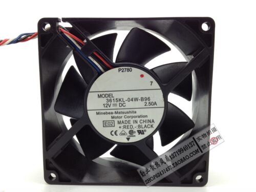 NMB 9038 12V 2.5A 9CM 大风量 PWM温控 机箱风扇 3615KL-04W-B96