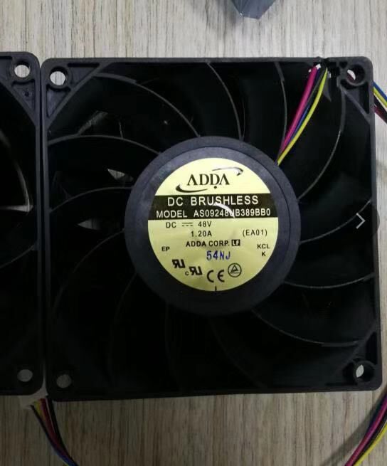 AS09248UB389BB0 全新原装ADDA 9238 DC48V 4线 PWM散热风扇风机