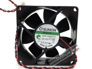 建准 SUNON KDE1208PTV1 8025风扇 12V 1.6W 8厘米机箱静音风扇
