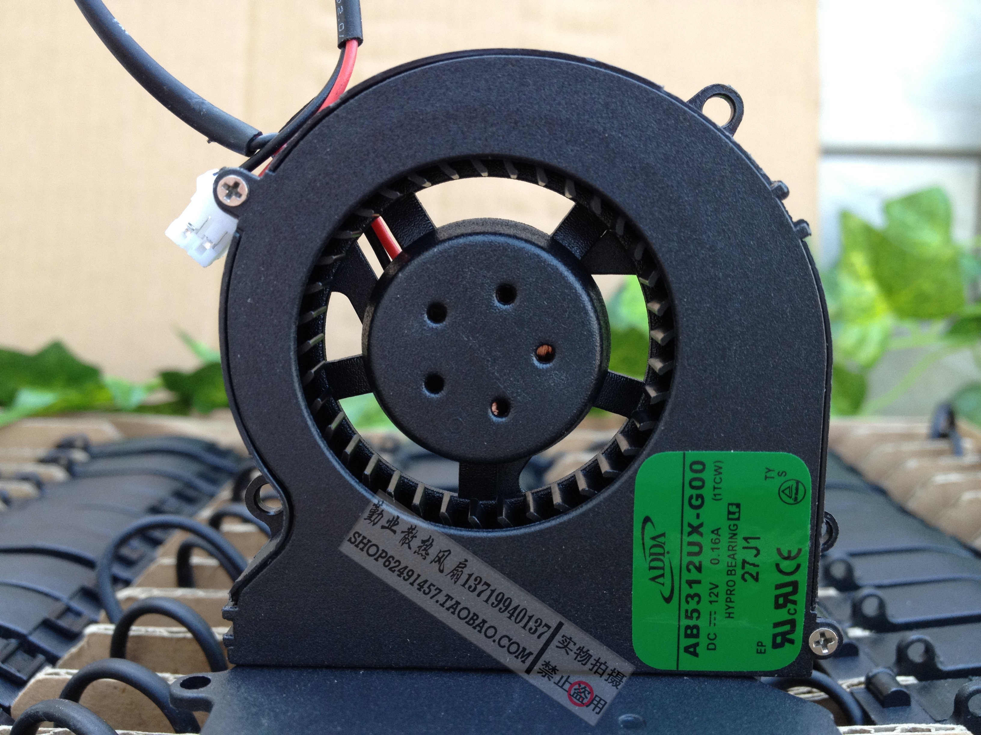 全新 原装ADDA 5010 5CM涡轮离心风扇12v 0.16A AB5312UX-GOO