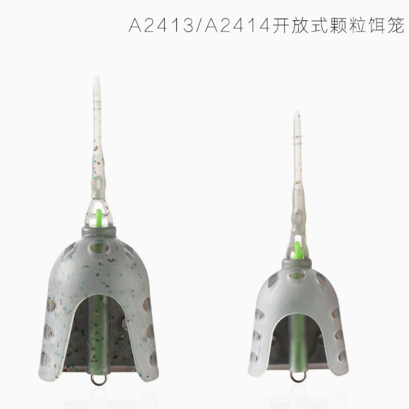 开放式颗粒饵笼强力皮筋带配重