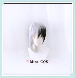【Miro】石纪元 浅雾幻 Dr.Stone假发cosplay黑白分色 COS