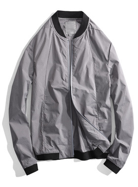 特价春夏网眼镂空修身16139男士舒适薄长袖外套潮短夹克防晒服