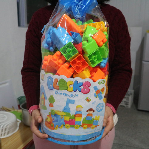 益智大颗粒拼插婴儿积木玩具