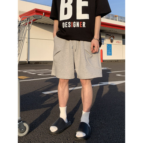 PLTH*韩系复古经典宽松休闲透气轻薄运动日常通勤短裤五分裤男女