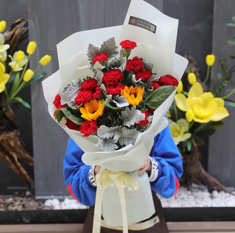 妇女节母亲节教师节康乃馨鲜花速递青岛市黄岛区胶南市同城送上门