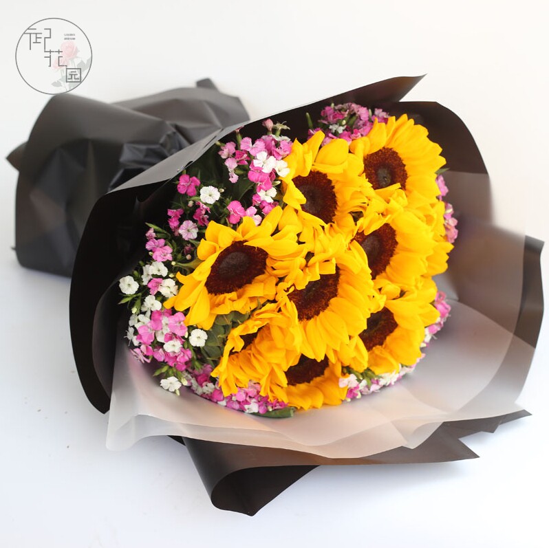 上海市青浦区松江区父亲节向日葵香槟玫瑰鲜花速递同城花店送上门