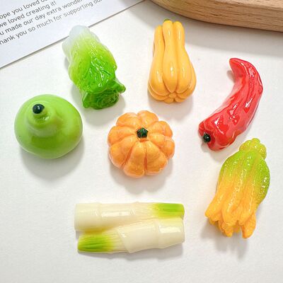 微缩瓜果蔬菜树脂配件diy摆件头绳发饰吊坠鞋扣手机壳材料手链