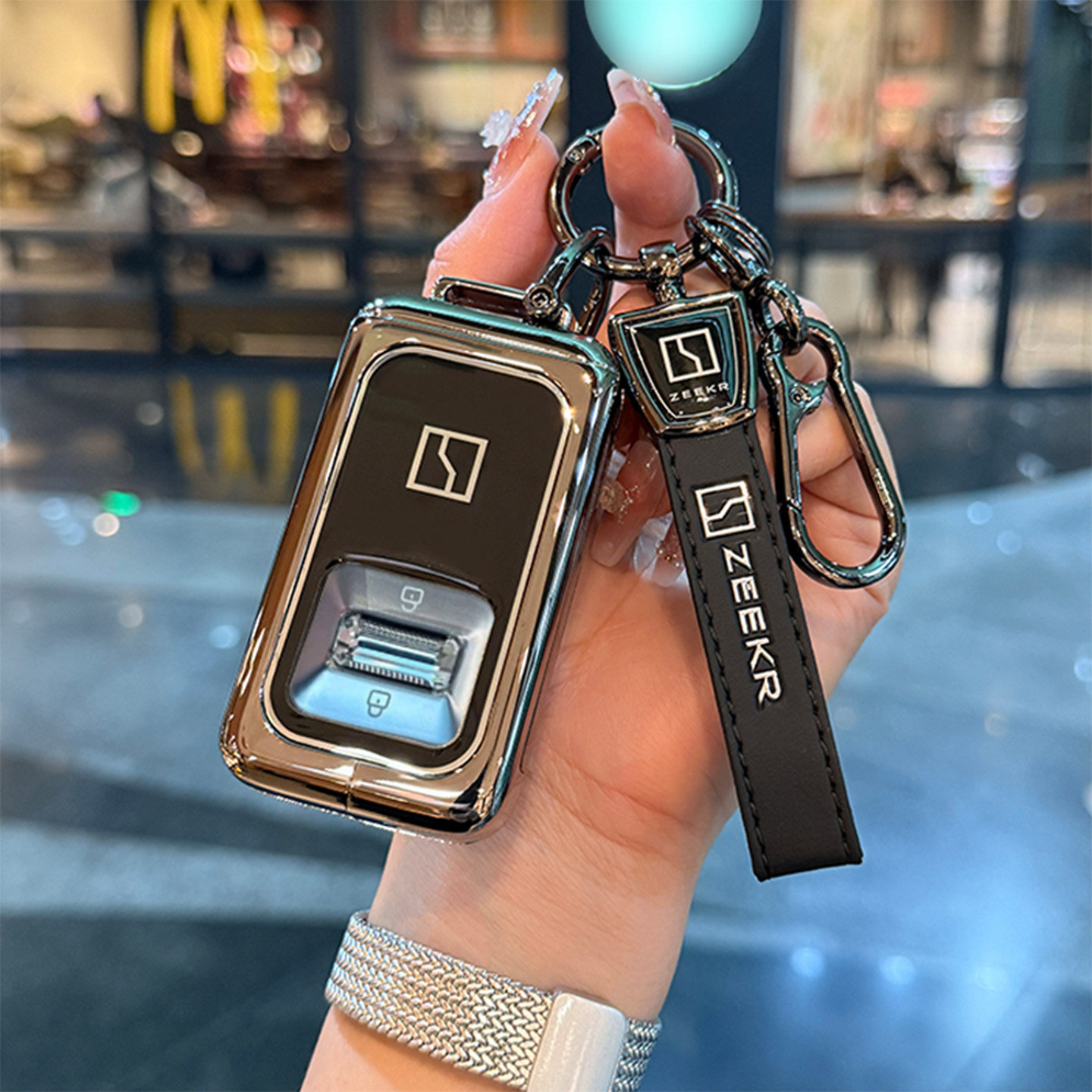 2025款极氪9X钥匙套Ultra版70kWh壳Max版55kWh包Hyper专用金属扣