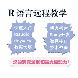 R语言教学 远程教学 R入门 R进阶 在线辅导 Rstudio R数据分析