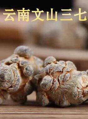 正宗云南文山三七王精品田七整头三七三十头文山三七足干40头