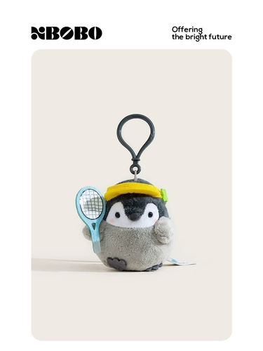 Теннисная спортивная плюшевая кукла, подвеска для школьников, школьный рюкзак, украшение на сумку, пингвин
