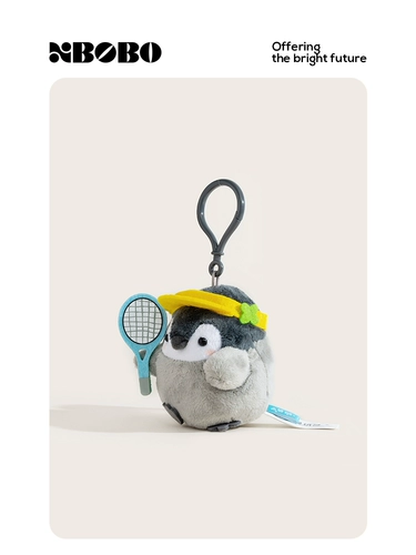 Теннисная спортивная плюшевая кукла, подвеска для школьников, школьный рюкзак, украшение на сумку, пингвин