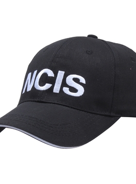 NCIS字母棒球帽户外运动遮阳帽子韩版太阳鸭舌帽纯棉男女棒球帽潮