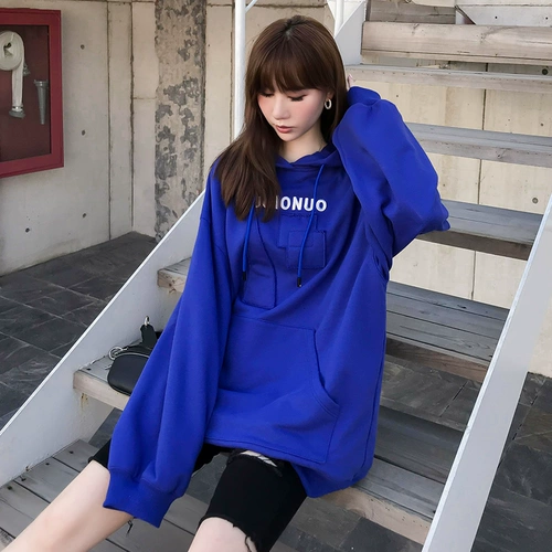 Tide, толстовка, длинный лонгслив с капюшоном, коллекция 2023, оверсайз, в корейском стиле, с рукавом