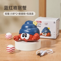 Красный и синий следуют за зарядкой крабов