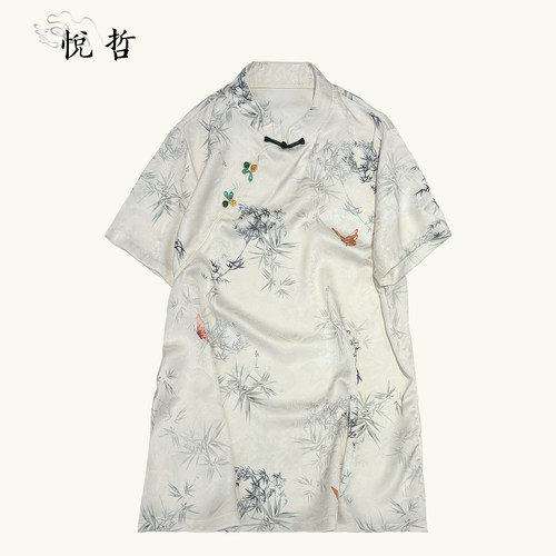 新中式复古时尚宽松短袖