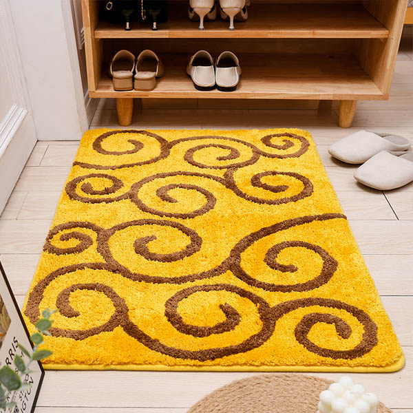 定制家用金黄色门口进门地垫门垫卧室地毯厨房吸水脚垫可以机洗,居家布艺,家用脚垫,淘宝优惠券,粉丝福利购,淘宝优惠卷