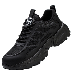 劳保鞋男款夏季工地防砸防刺穿男士老保钢板超轻便钢头工作安全鞋