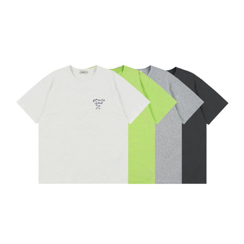 GOODBAI 心形Have a good Day slogan印花圆领oversize短袖T恤