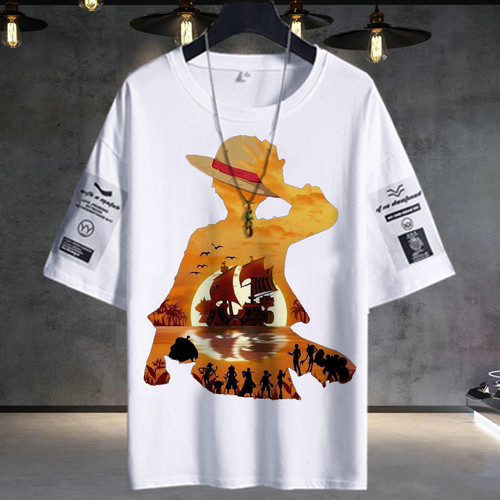 海贼王短袖尼卡路飞学生太阳神