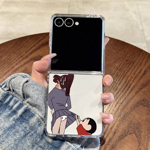 适用三星Z Flip7手机壳Flip6透明折叠Flip5防摔男生w24flip硬外壳