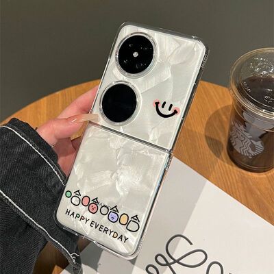 哈哈笑脸适用华为pocket2/s折叠屏手机壳p50pocket保护套novaflip