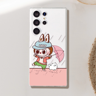 三星Galaxys24ultra手机壳男女硅胶防摔s23 s22透明全包镜头软壳