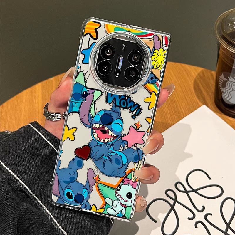 适用华为mateX6手机壳涂鸦史迪仔典藏版防摔保护套X5折叠屏新款X3