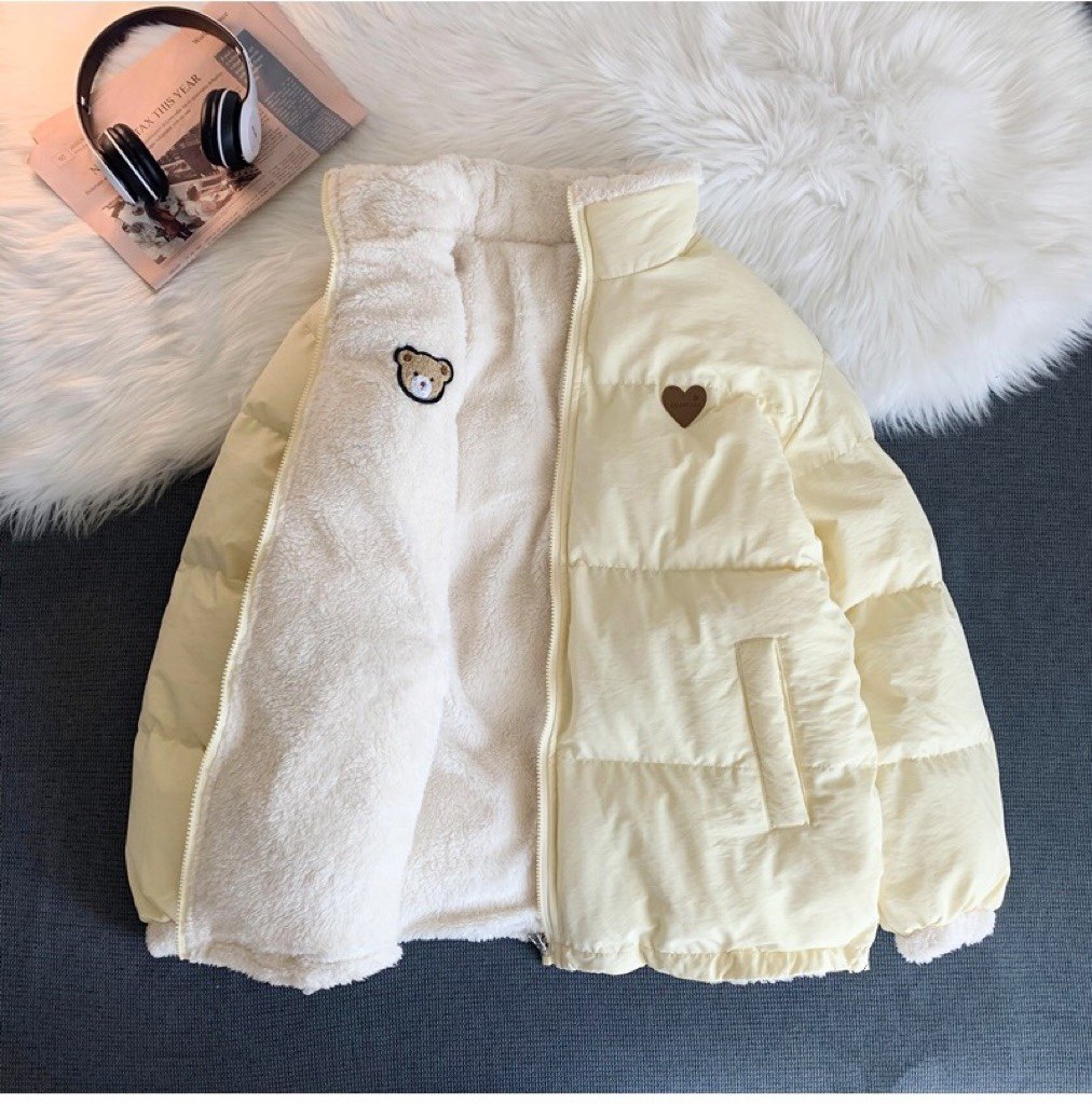 两面穿棉服女冬季羊羔绒加厚外套韩系温柔风小个子棉袄ins潮立领