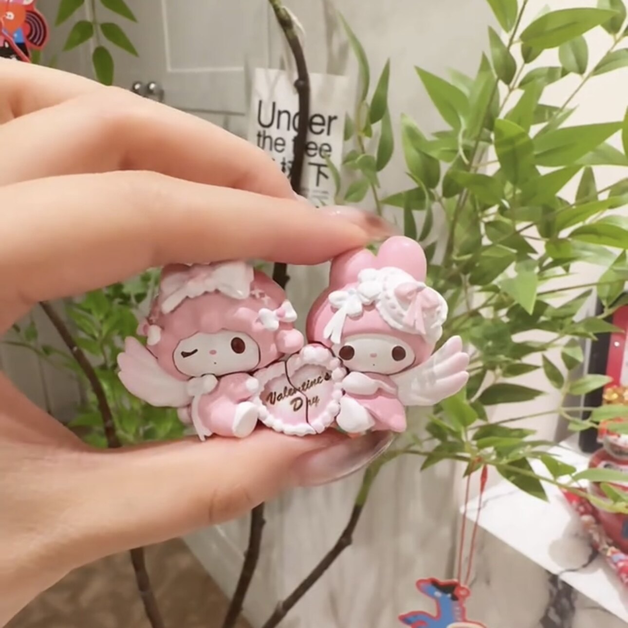 thumbnail for [DIY shop of iron pillar] exquisite and lovely Valentine's Day lamb Melody PU doll accessories decoration materials