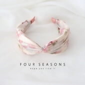 法式 复古交叉发箍宽边晕染头箍超仙甜美小清新压发卡高颅顶发饰