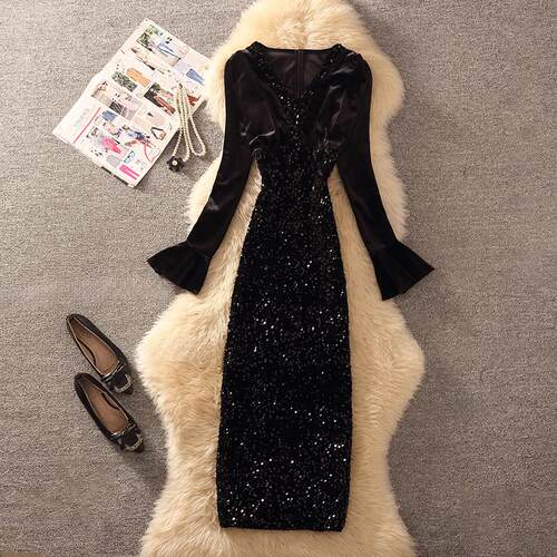 晚会派对礼服女高端连衣裙