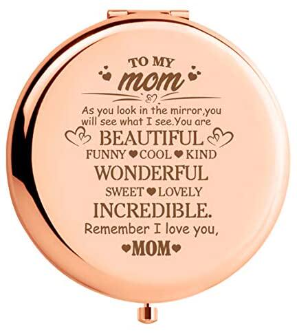 wiezo-usa motherday gifts - rose gold mirror gift for mom